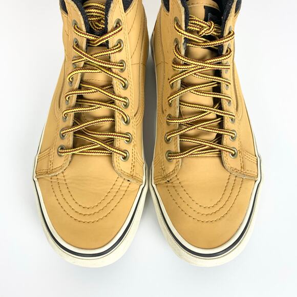 Vans Sk8-Hi MTE Sneaker Boots Honey Yellow Weather Resistant Leather 7.5 Men main image 4